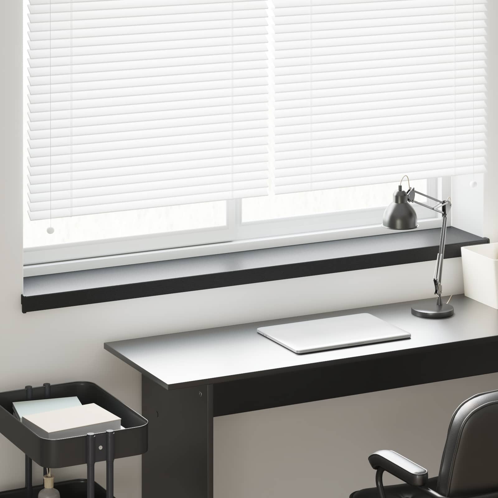 Akna aluskate Musta puidu mustriga 120 x 25 x 4,5 cm PVC