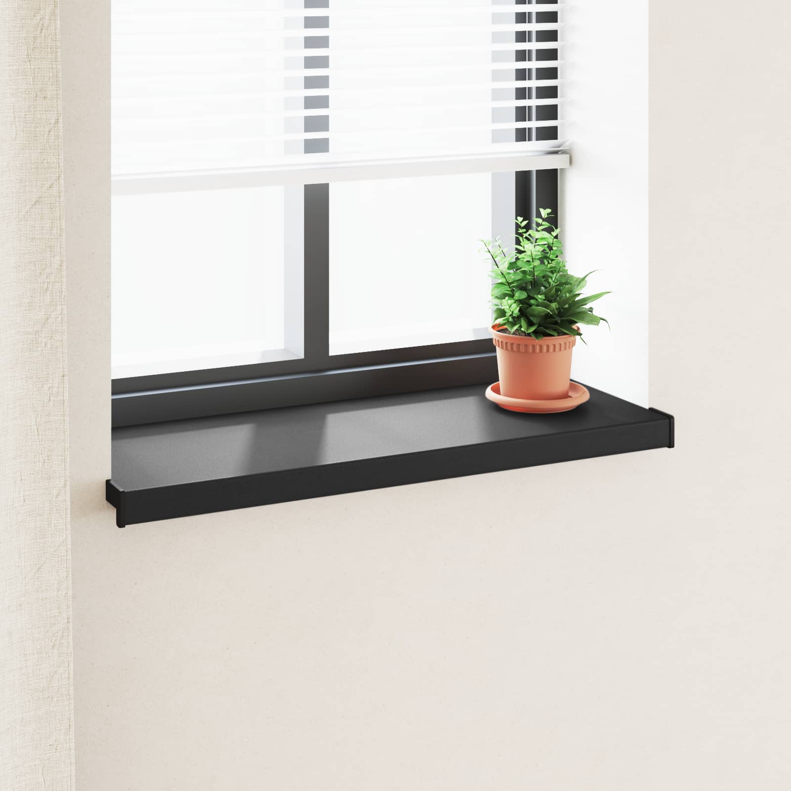 Akna aluskate Musta puidu mustriga 100 x 30 x 4,5 cm PVC