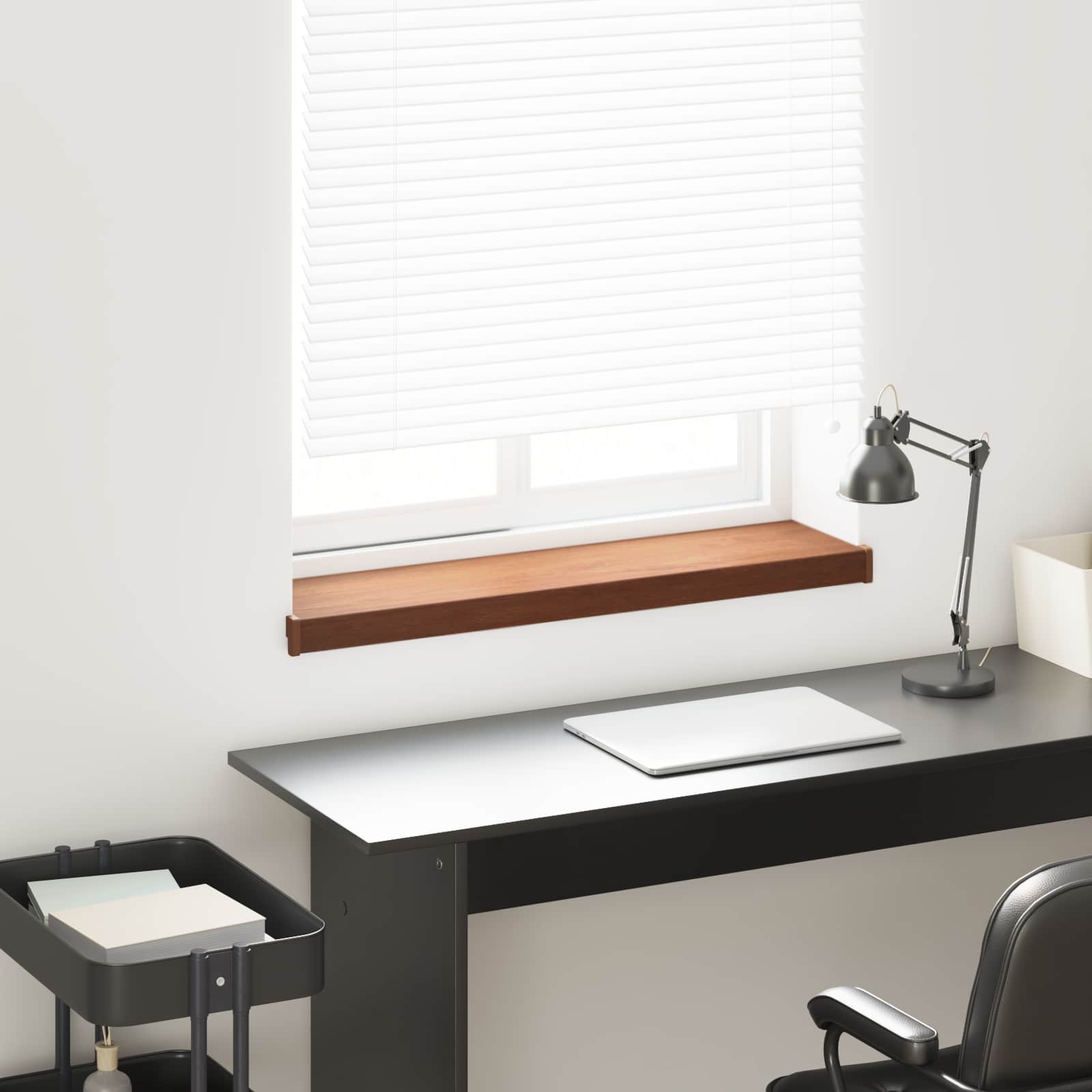 Akna aluskate Pruun puit 100 x 25 x 4,5 cm PVC