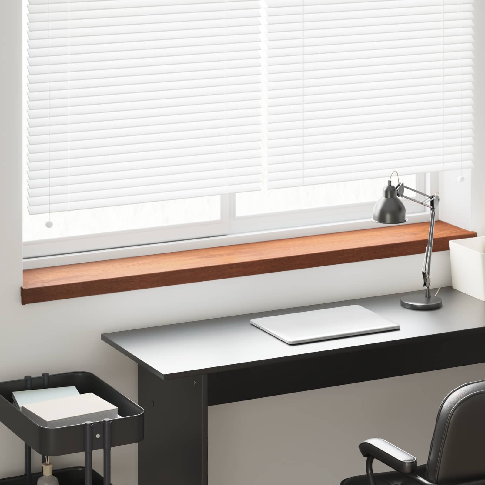 Akna aluskate Pruun puit 120 x 25 x 4,5 cm PVC