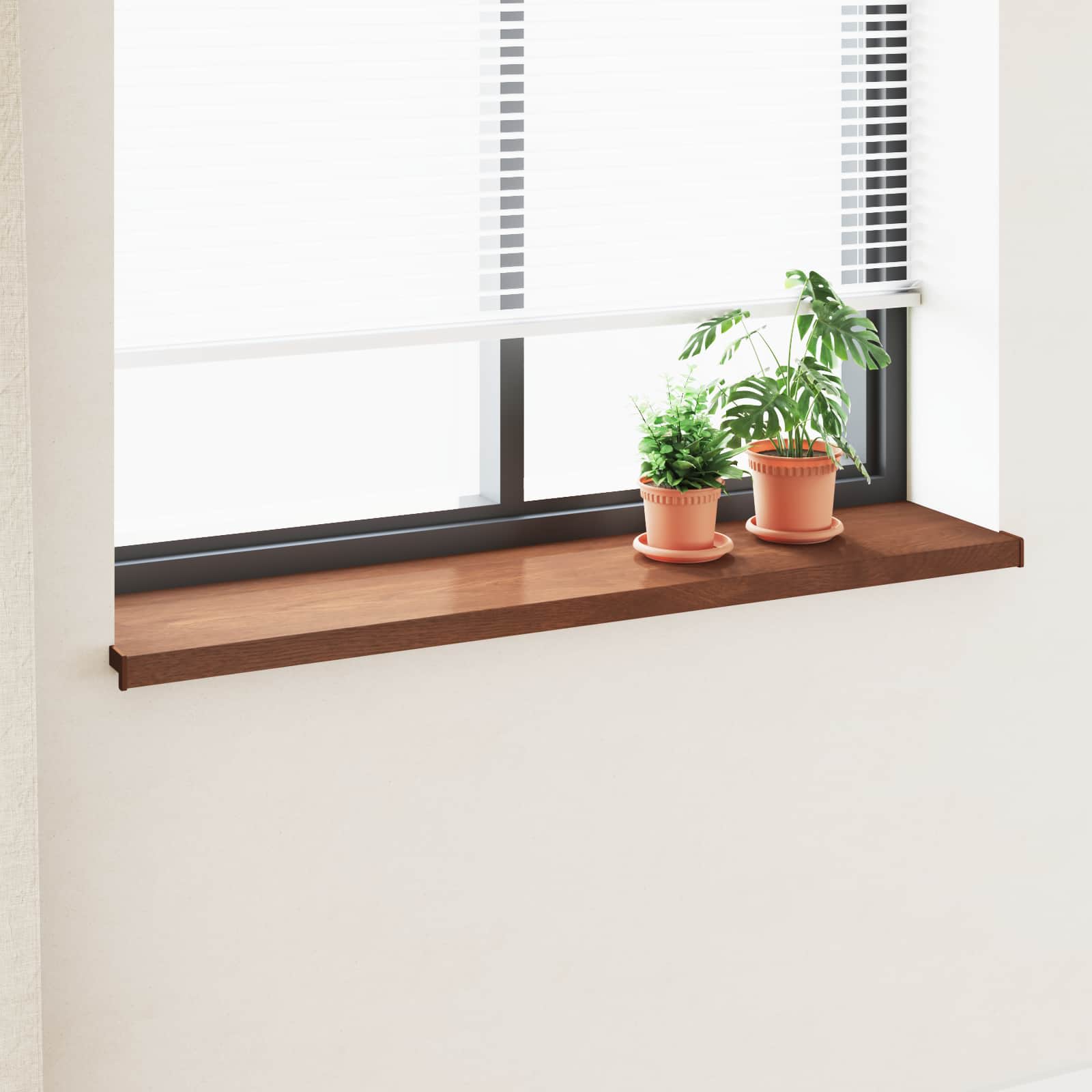 Akna aluskate Pruun puit 120 x 30 x 4,5 cm PVC