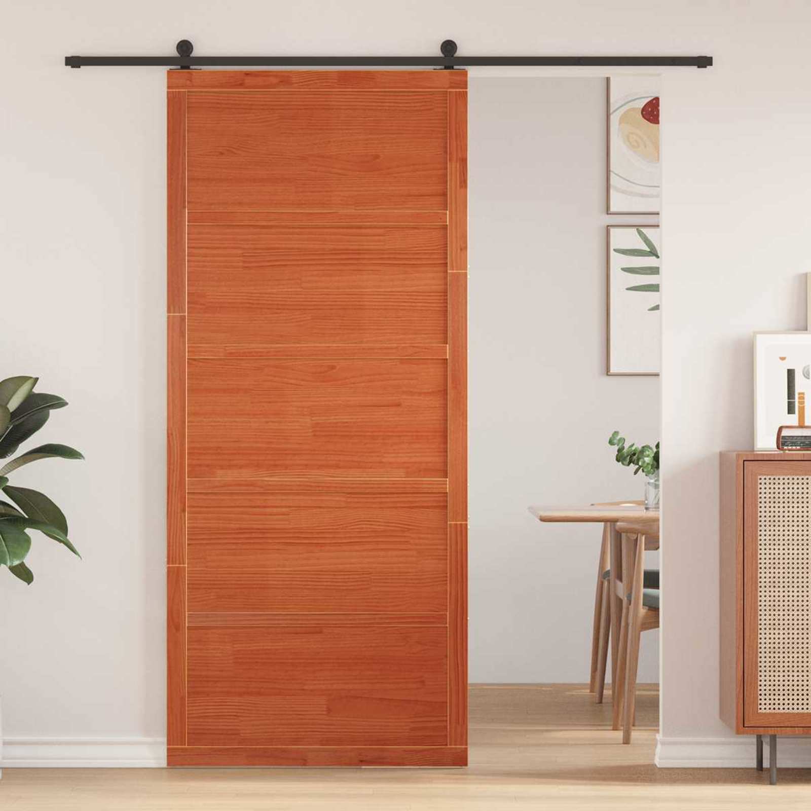 Küüniuks 80 x 2,5 x 208 cm Toekas männipuit Vahapruun