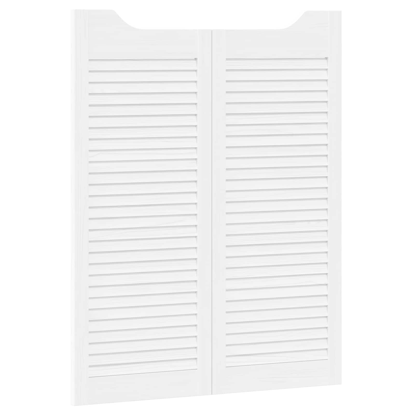 Käigutüüpi uksed 2 tk 100 x 40 cm Toekas männipuit Valge
