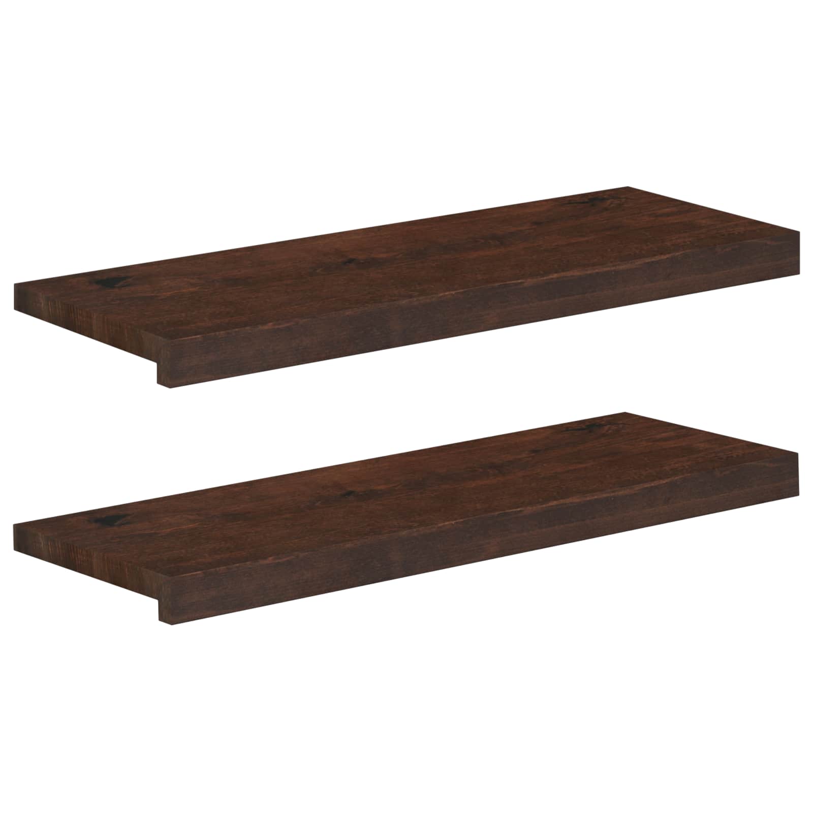 Trepiastmed 2 tk 80 x 30 x 2 cm Tume pruun Tugev lepppuu