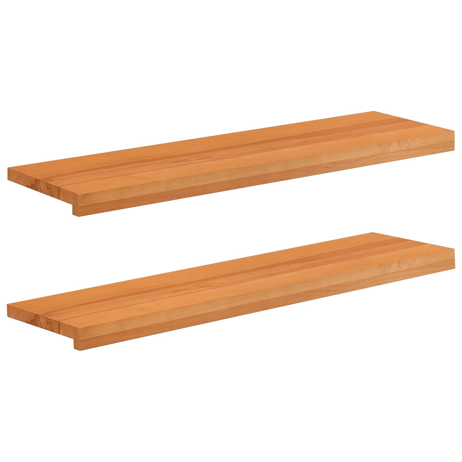 Aknaalused 2 tk Helepruun 90 x 25 x 2 cm Tugev lepppuu