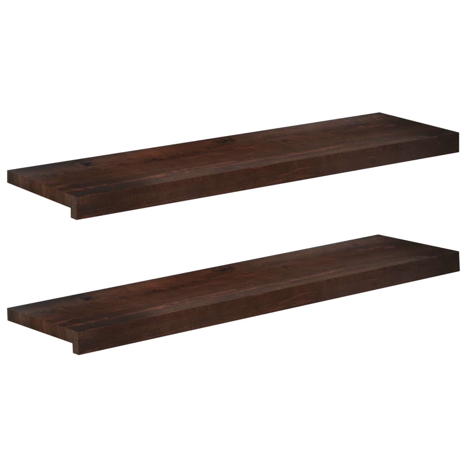 Aknaalused 2 tk Tume pruun 90 x 25 x 2 cm Tugev lepppuu