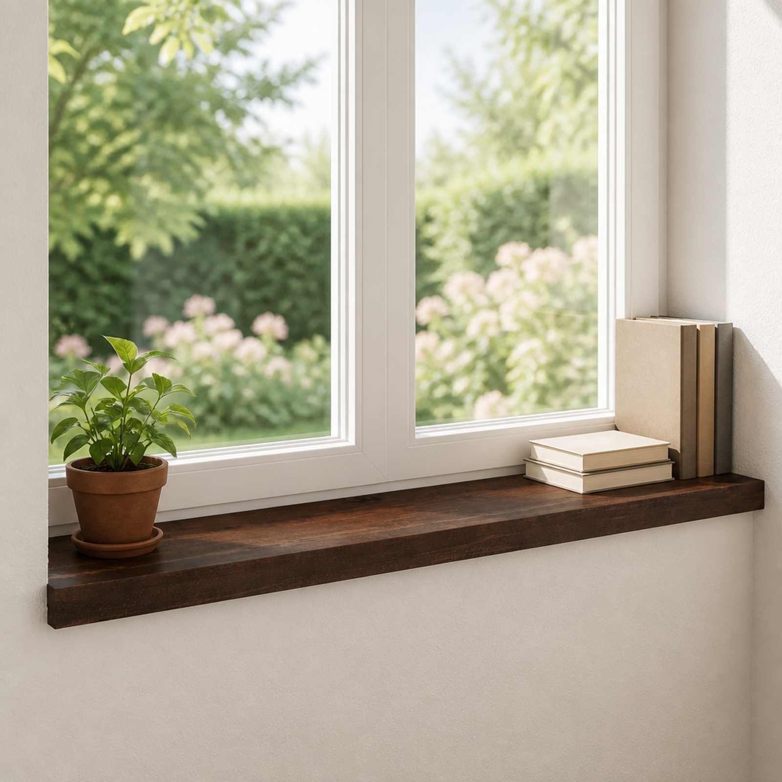 Aknaalused 2 tk Tume pruun 80x 30 x 2 cm Tugev lepppuu