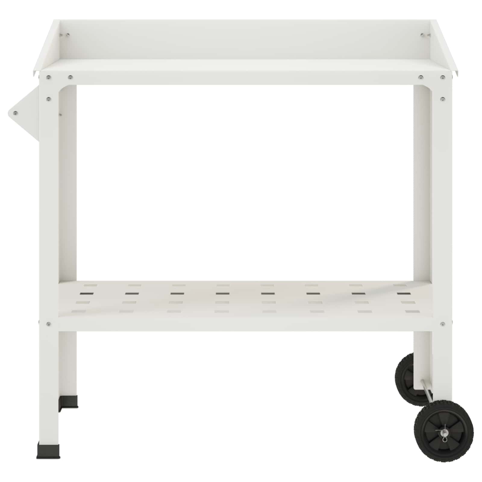 Ratastega istutuslaud 96 x 50 x 89 cm Külmvalmistatud teras
