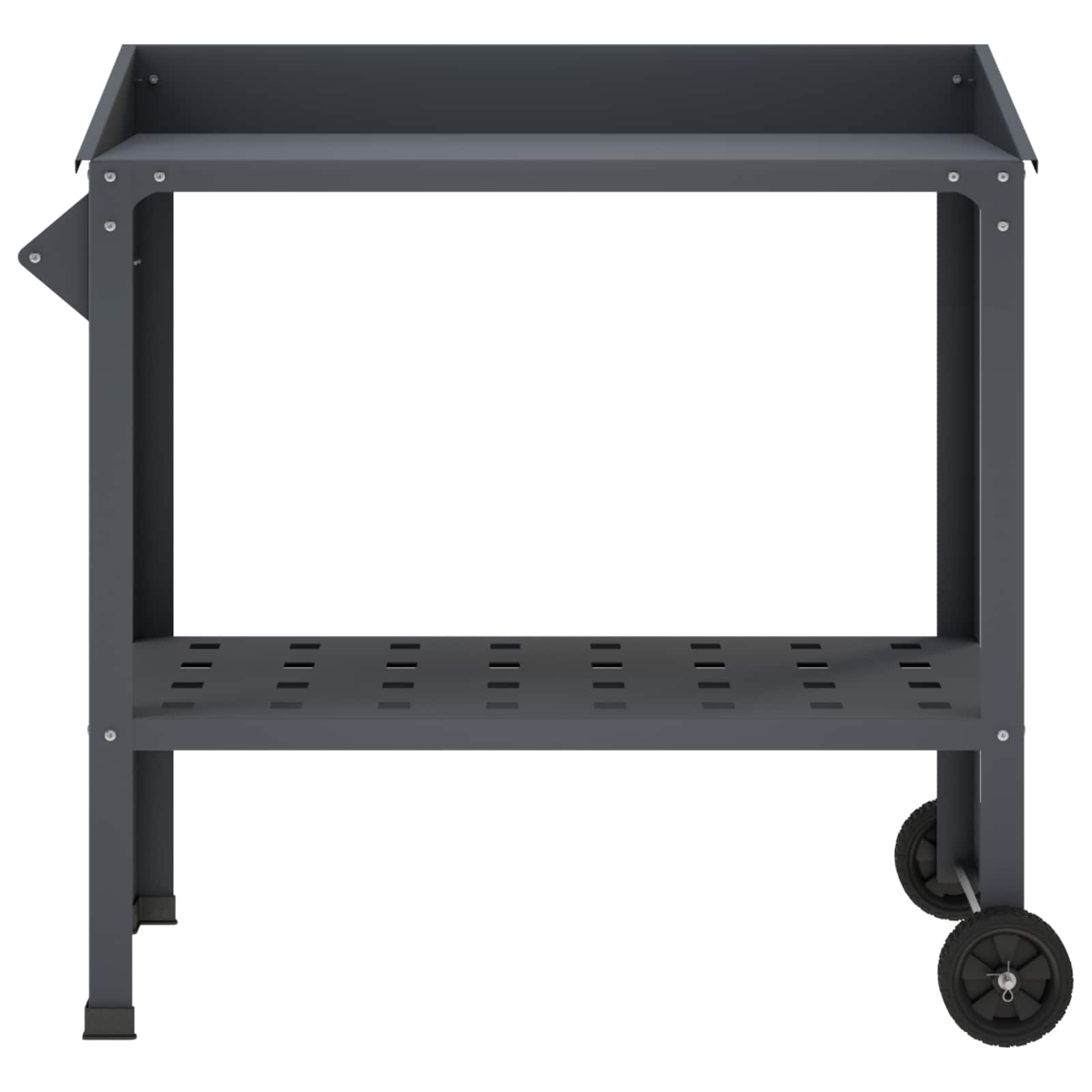 Ratastega istutuslaud 96 x 50 x 89 cm Külmvalmistatud teras