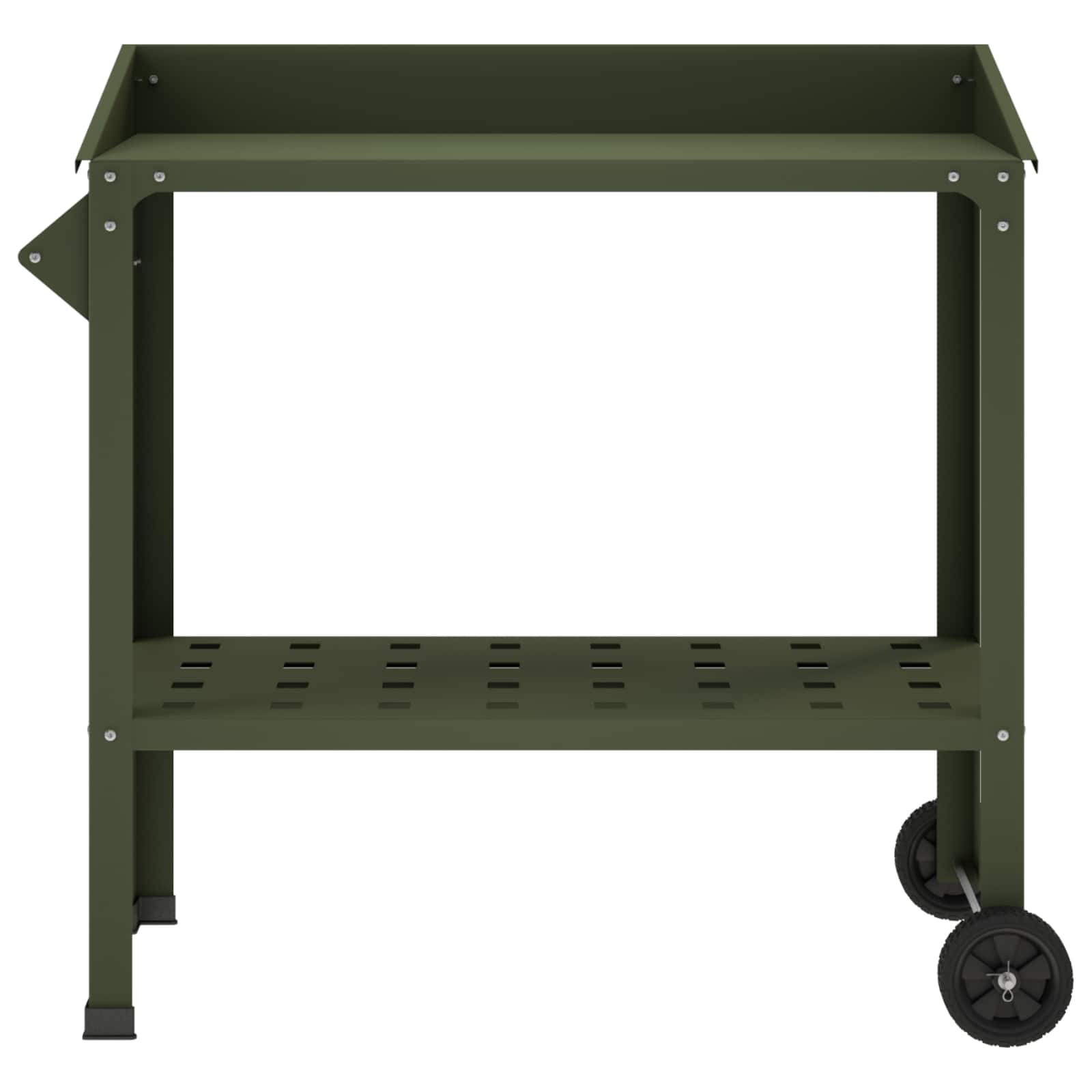 Ratastega istutuslaud 96 x 50 x 89 cm Külmvalmistatud teras