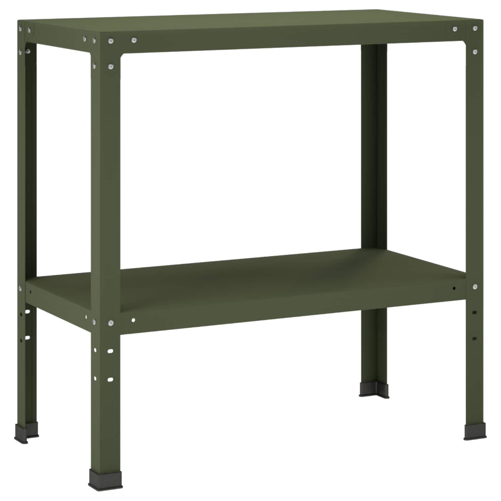 Istutuslaud 60 x 40 x 80 cm Pulbervärvitud teras Oliiviroheline