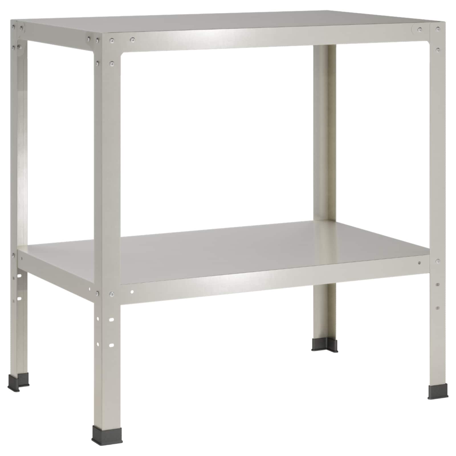 Istutuslaud 100 x 50 x 80 cm Roostevaba teras Hõbedane