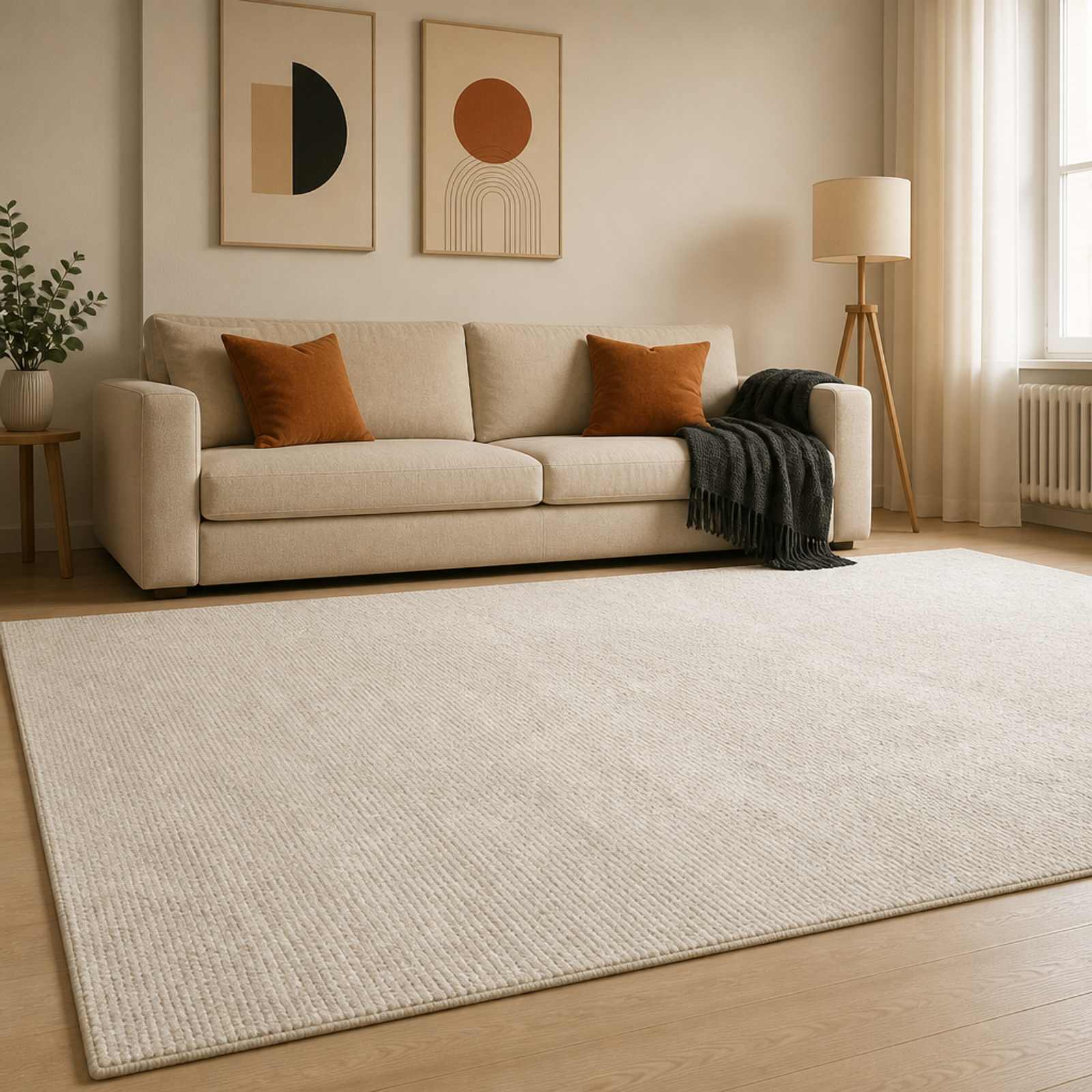 Kild Kreem 300 x 400 cm 100% Polüester 3 mm Pestav