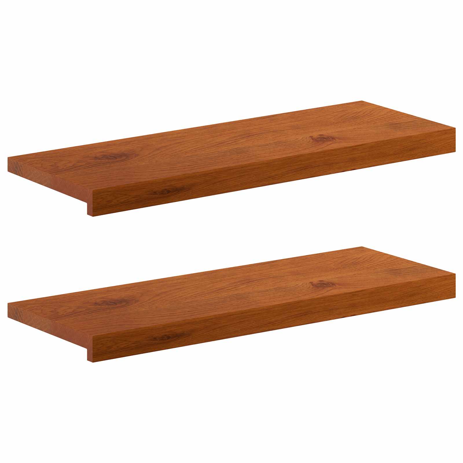 Astme katte 2 tk 80 x 25 x 2 cm Pruun Tugev Tamme Puit