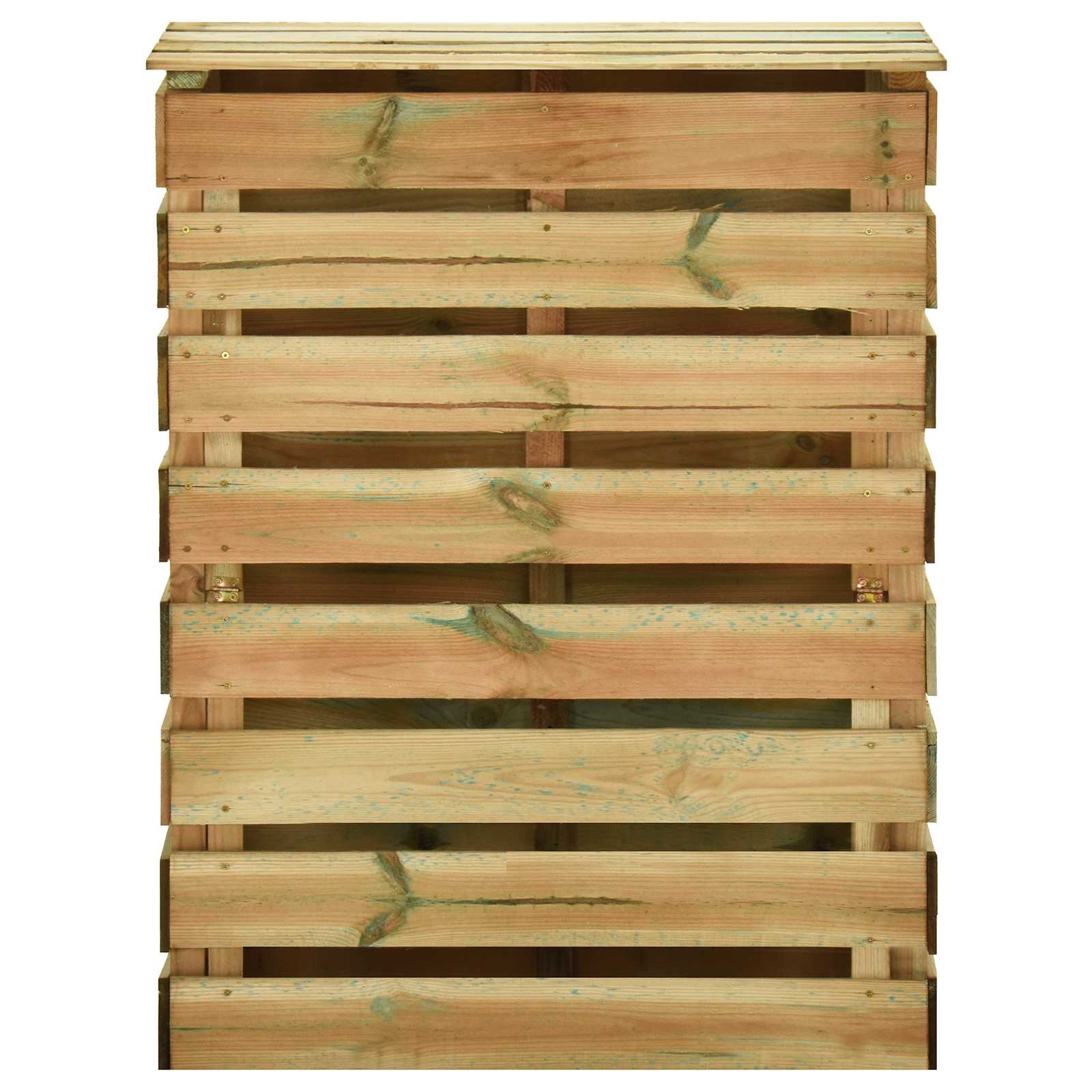 Laiade ribade aed komposter Roheline 110 x 58 x 113 cm