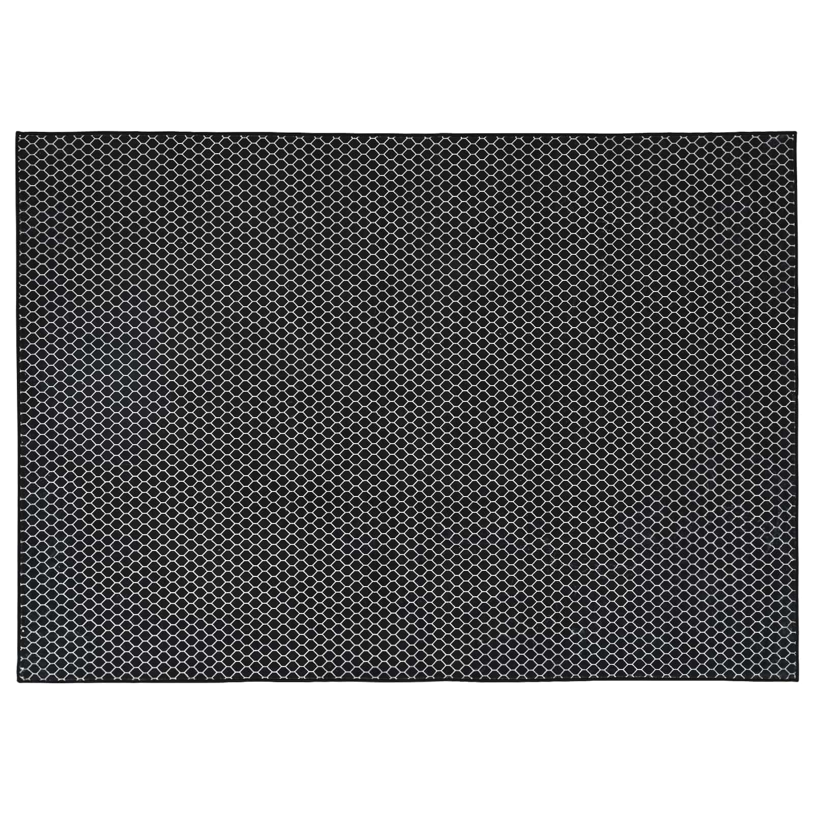 Kild ORIZ Must võrkmuster 240 x 340 cm 100% Polüester