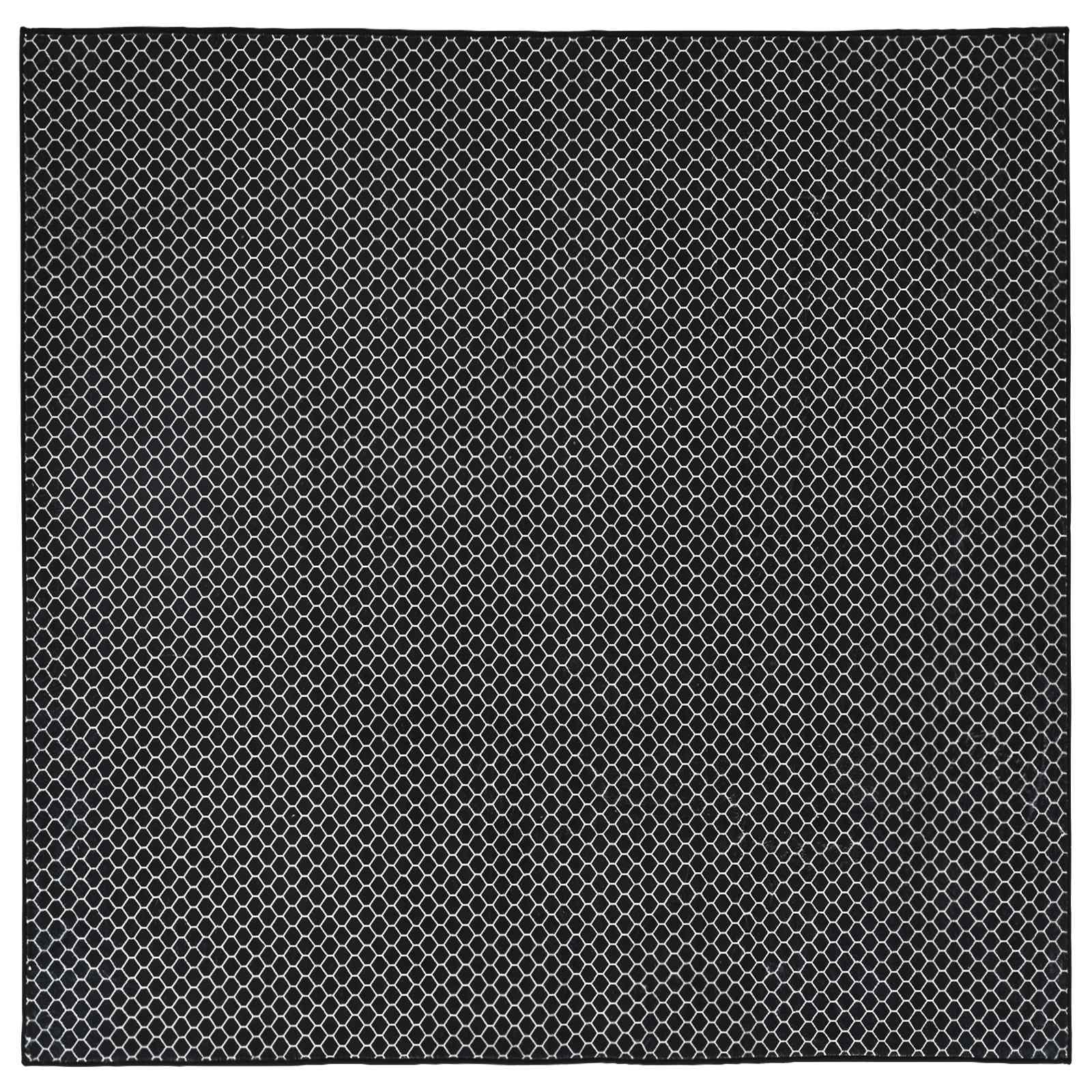 Kild ORIZ Must võrkmuster 240 x 240 cm 100% Polüester