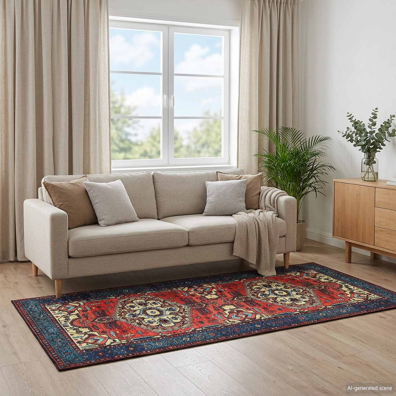 Kild ORIZ Punane 80 x 200 cm 100% Polüester