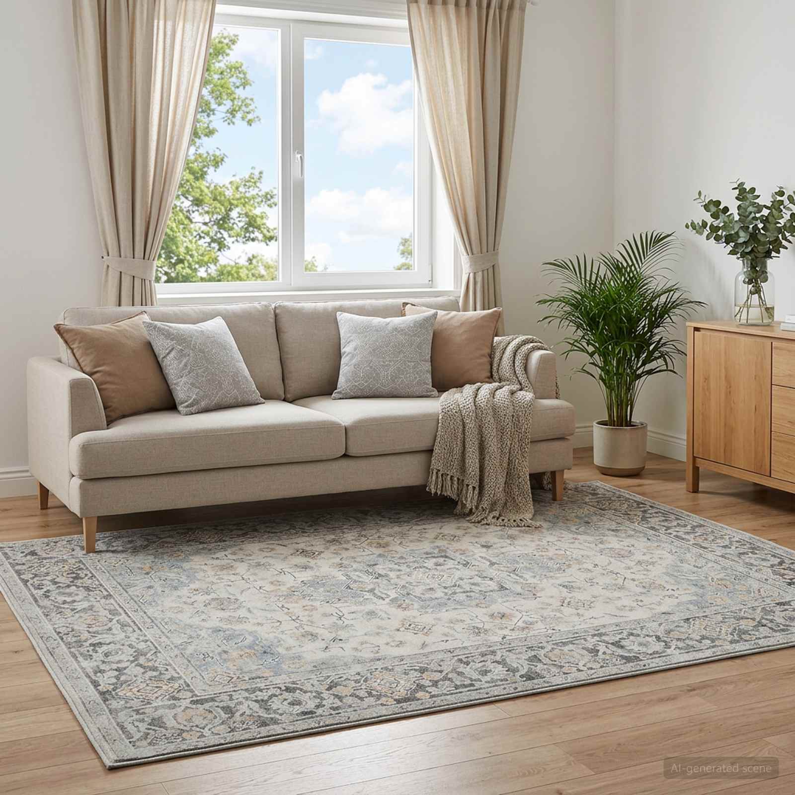 Kild ORIZ Kreemjas 160 x 160 cm 100% Polüester
