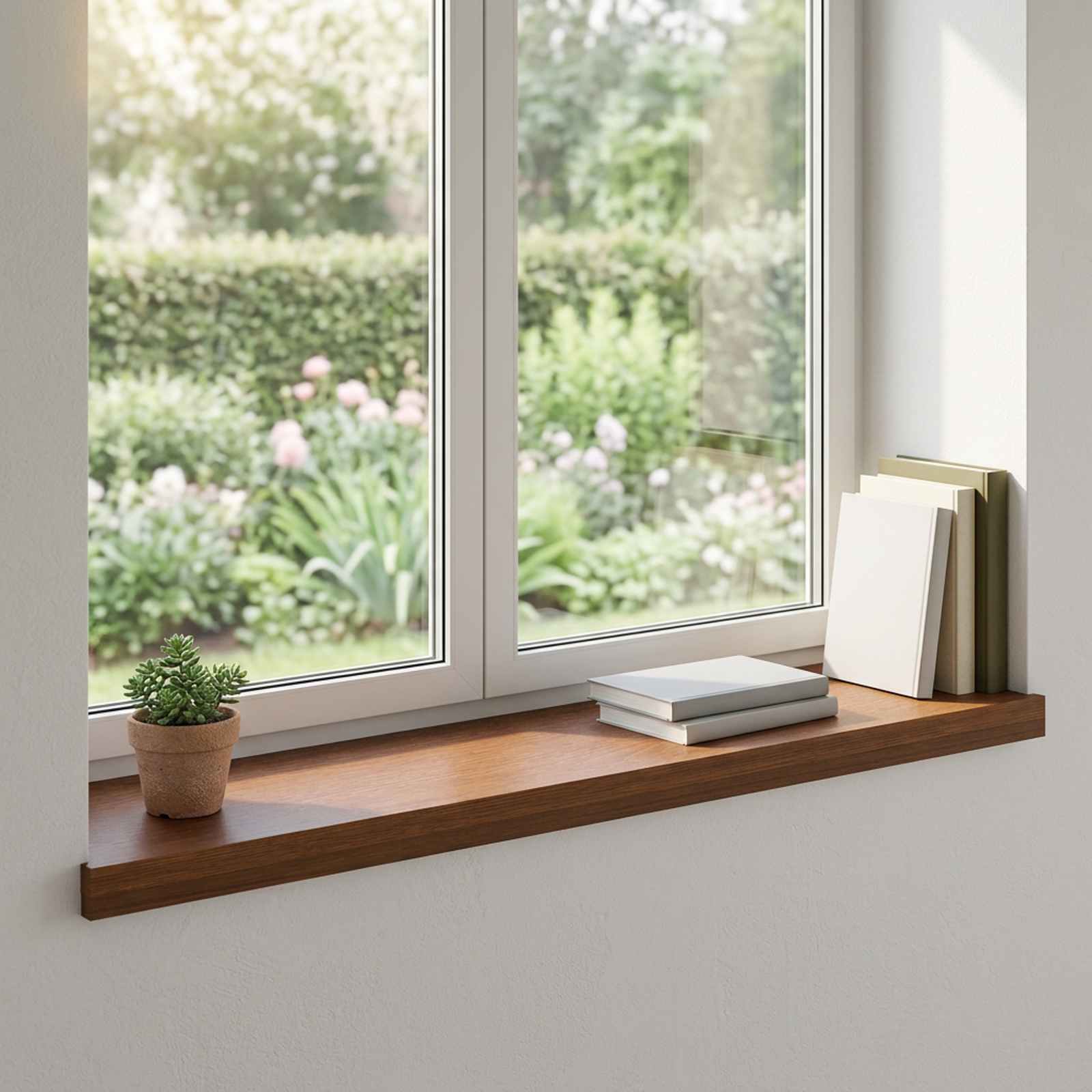 Aknaalused 2 tk Tume pruun 90 x 25 x 2 cm Tugev Tamme Puit