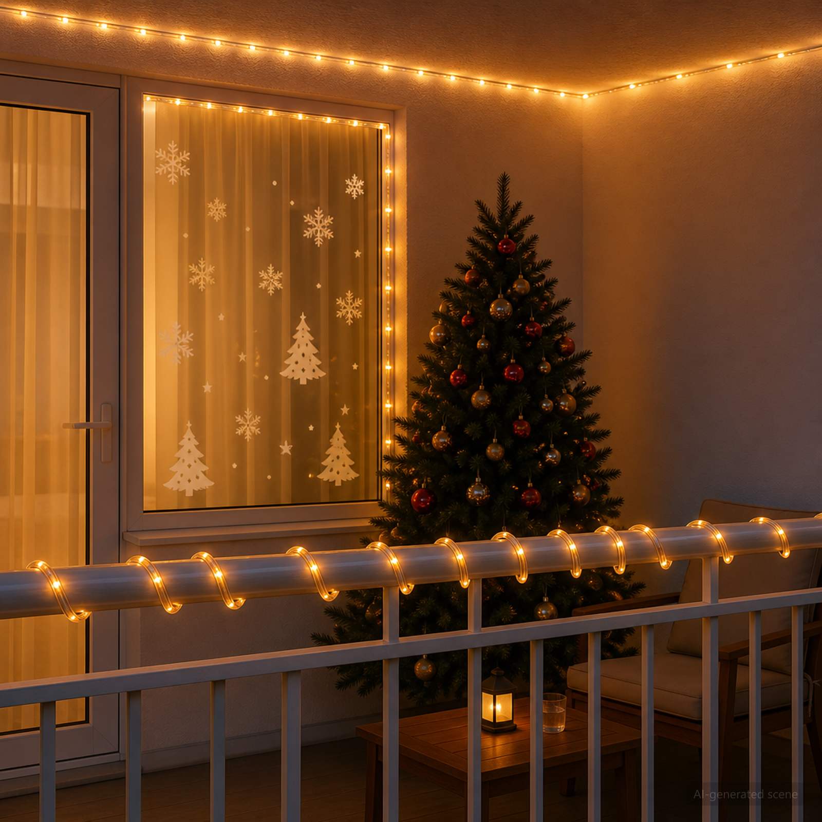 LED-jõuluvalgusvoolik 2400 LED-i Kollane 100 m