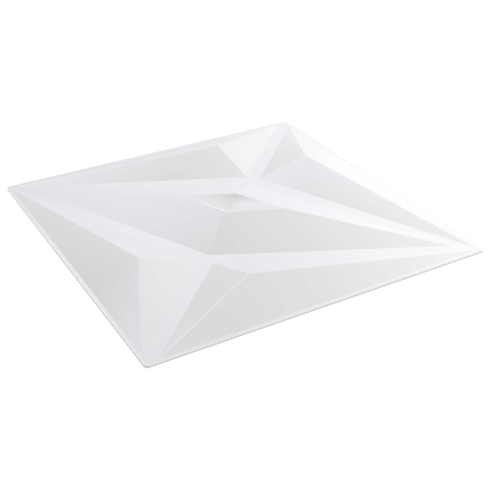 Seinapaneelid 12 tk 50 x 50 cm Valge täht XPS Vaht