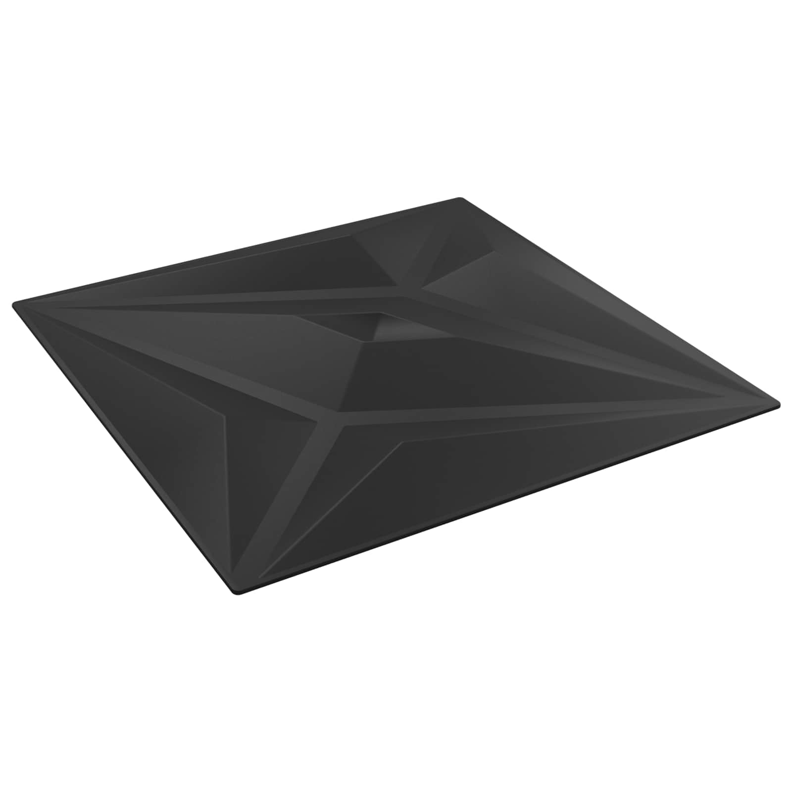Seinapaneelid 48 tk 50 x 50 cm Must täht XPS Vaht