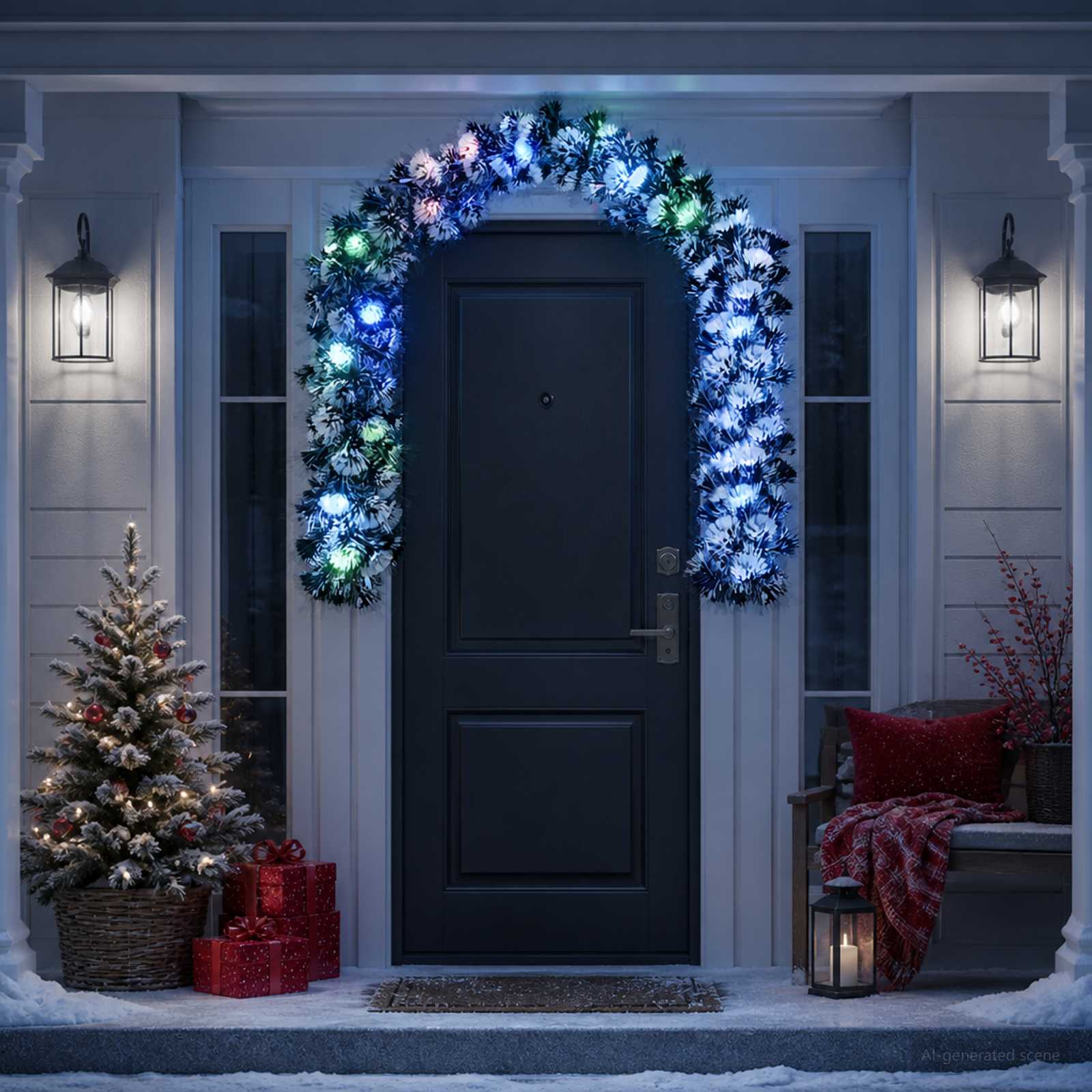 Jõulutreenis 200 cm 16 LED-i Mitmevärviline PET