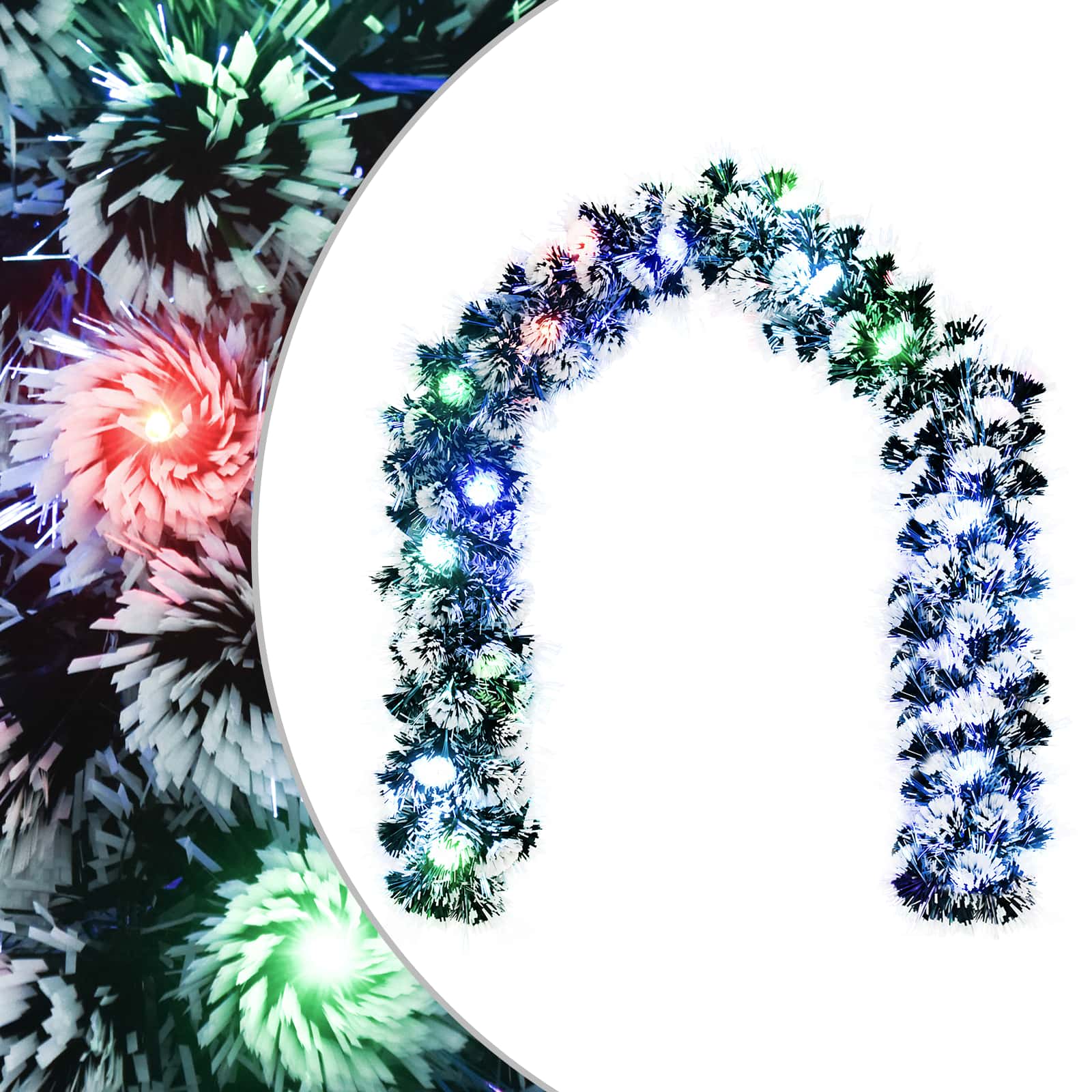 Jõulutreenis 200 cm 16 LED-i Mitmevärviline PET