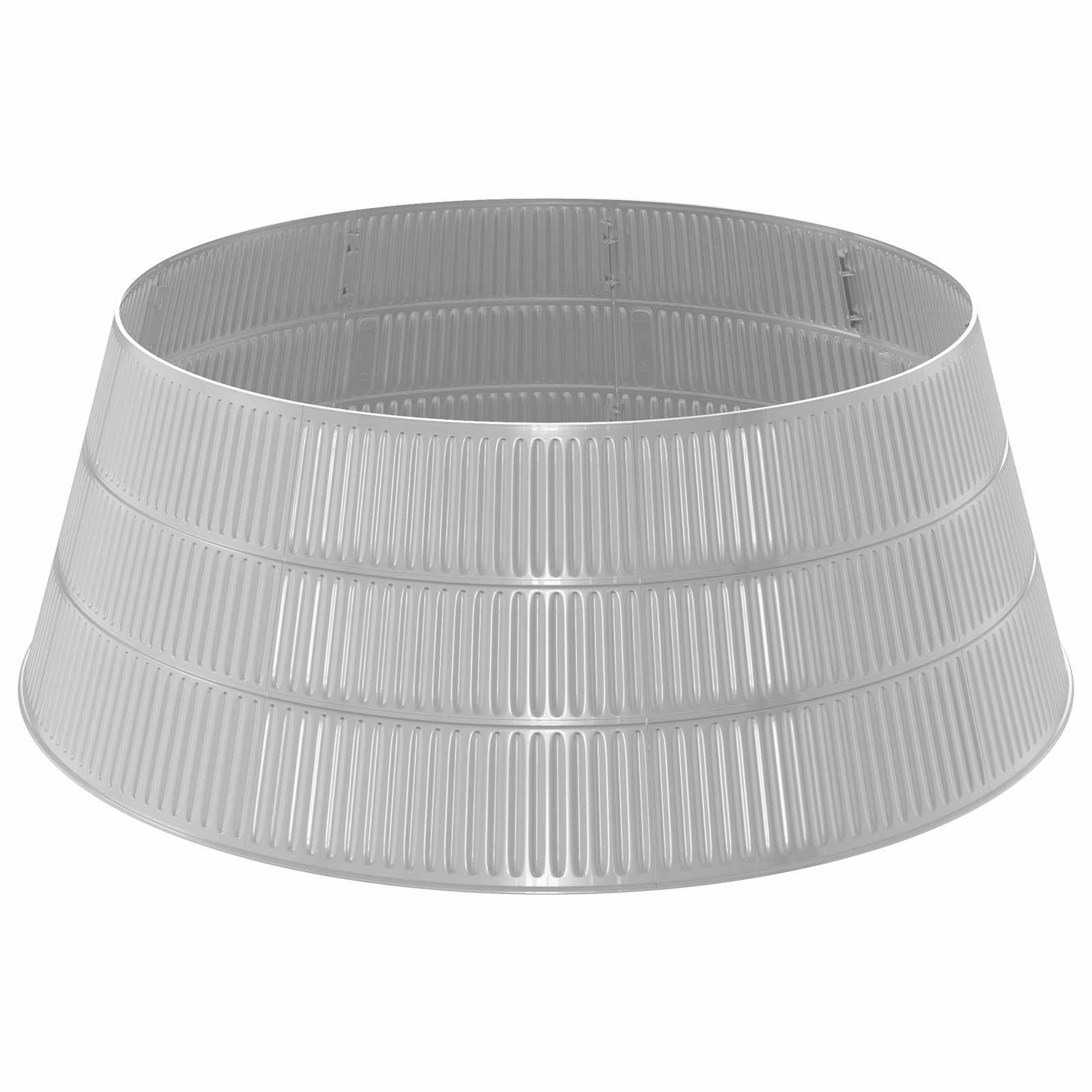 Jõulupuuseelik Koonus Hõbedane Ø 73 x 25,5 cm Plastmass