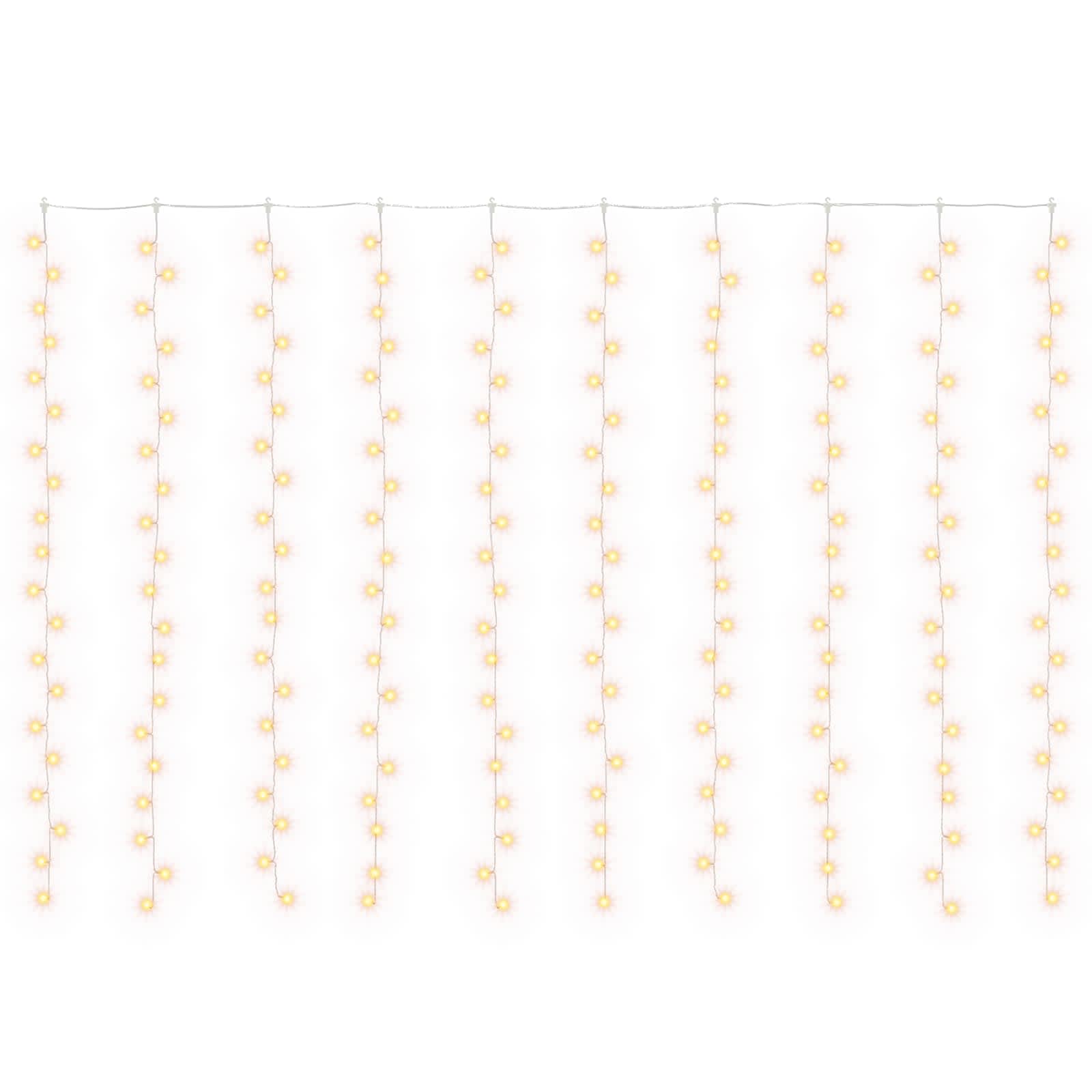 Valguskardinad 200 LED-i Soe valge 300 x 200 cm
