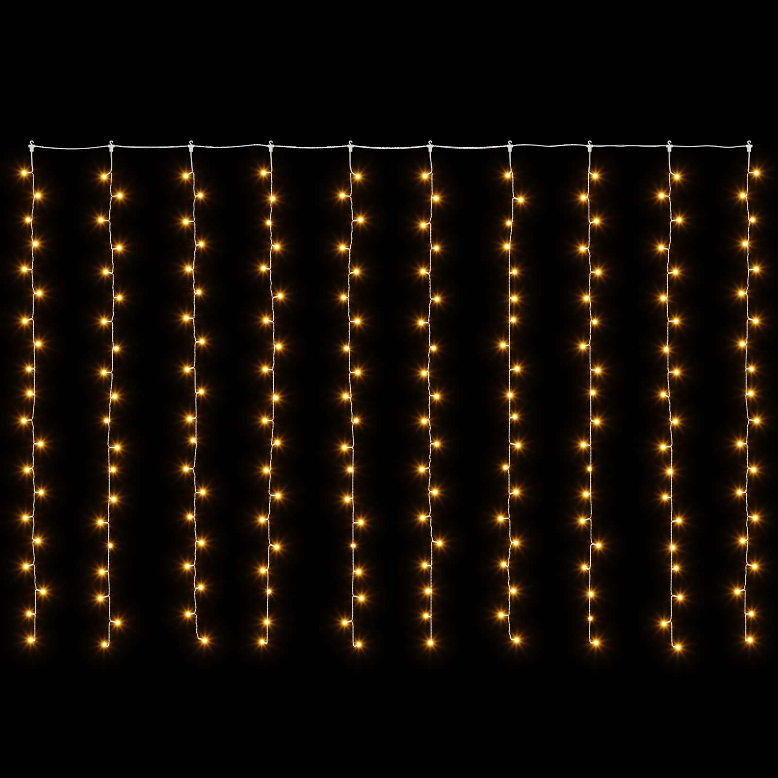 Valguskardinad 200 LED-i Soe valge 300 x 200 cm