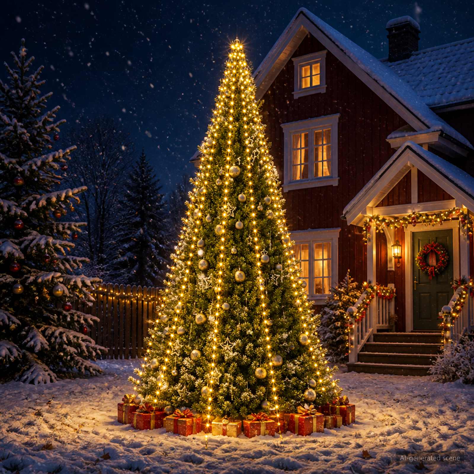 Jõulupuu tuled 500 LED-i Soe valge 500 cm