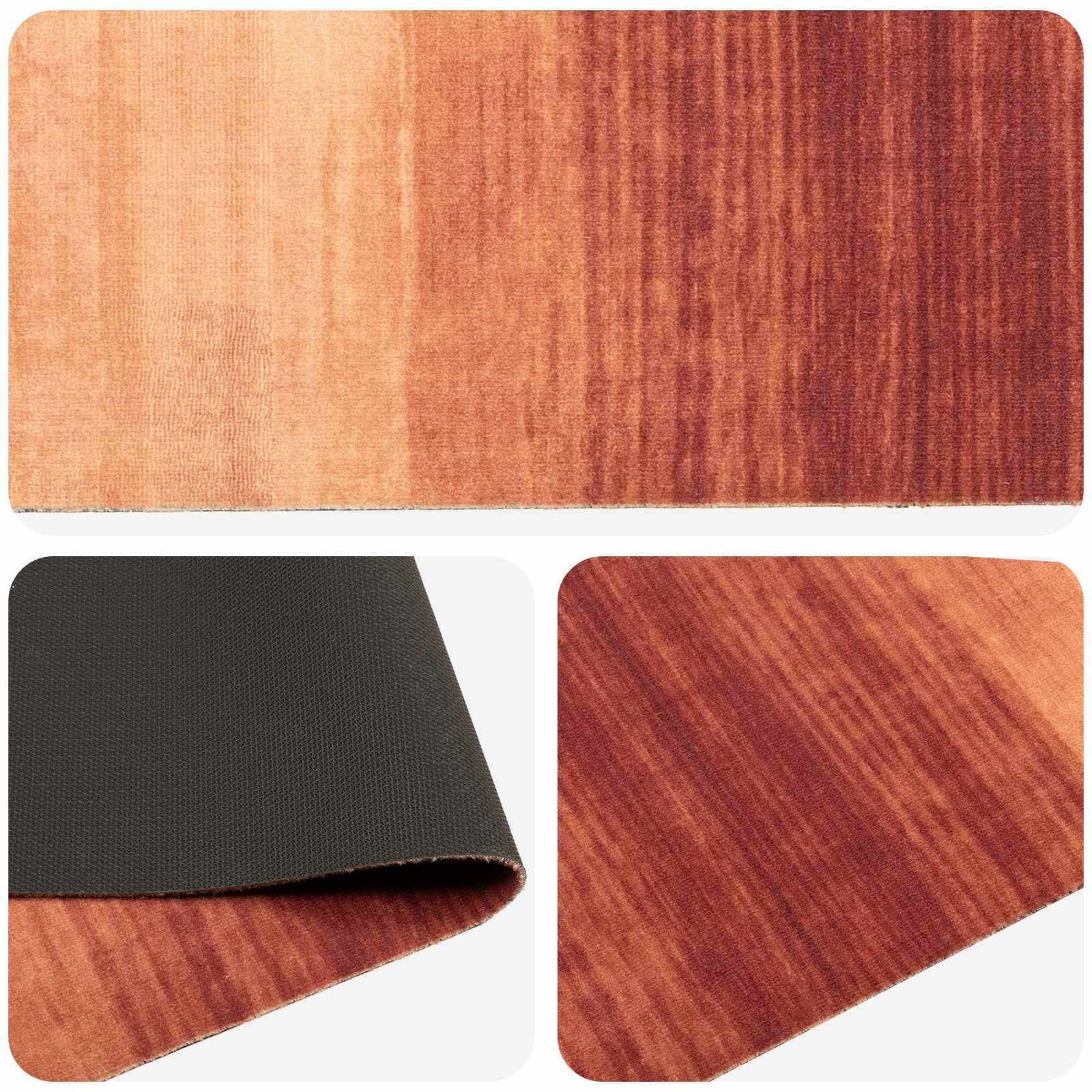 Köögivaip oranž varjund 150 x 45 cm 100% polüamiid