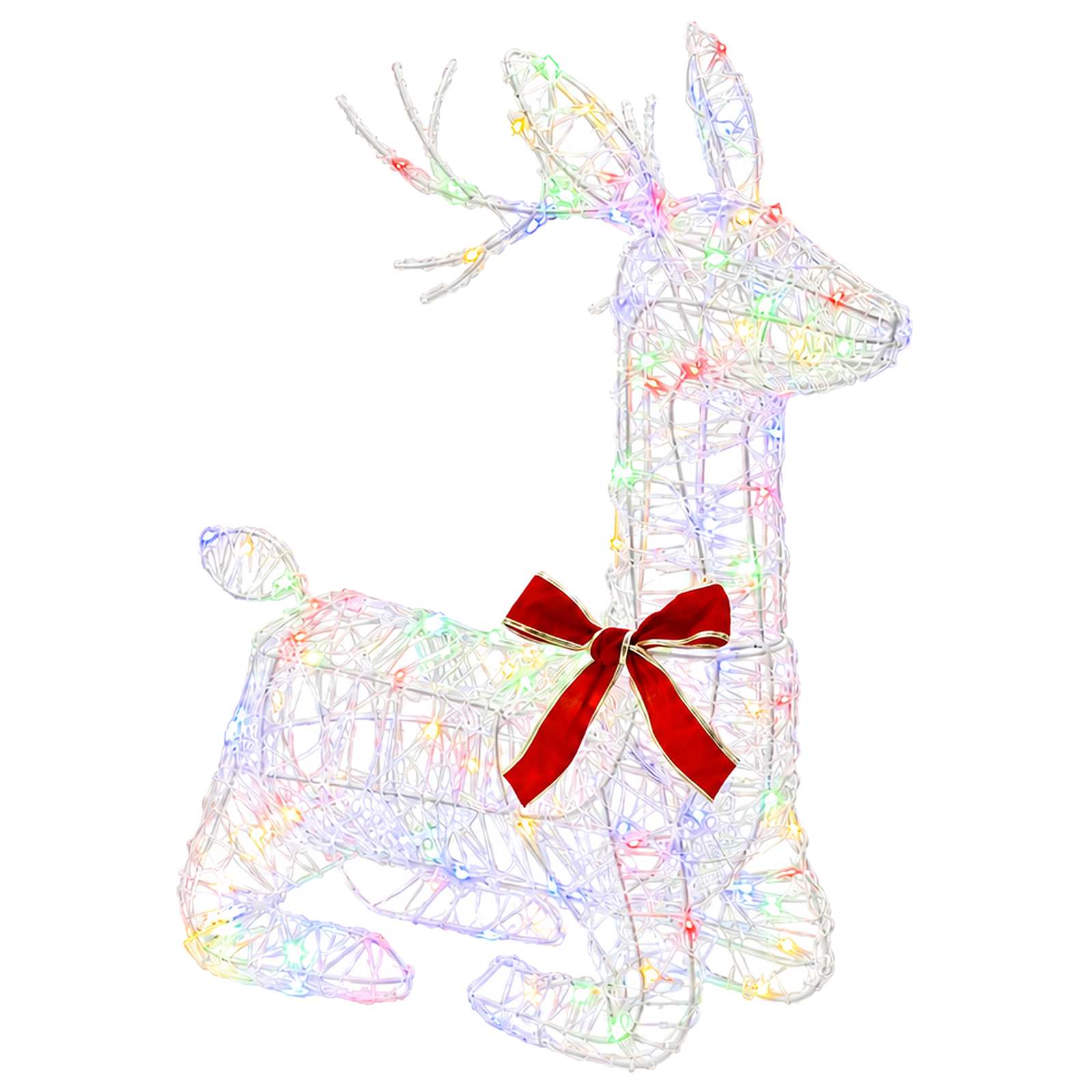 3D jõulupõder LOVIISA 140 LED-i Mitmevärviline 55 x 22 x 63 cm