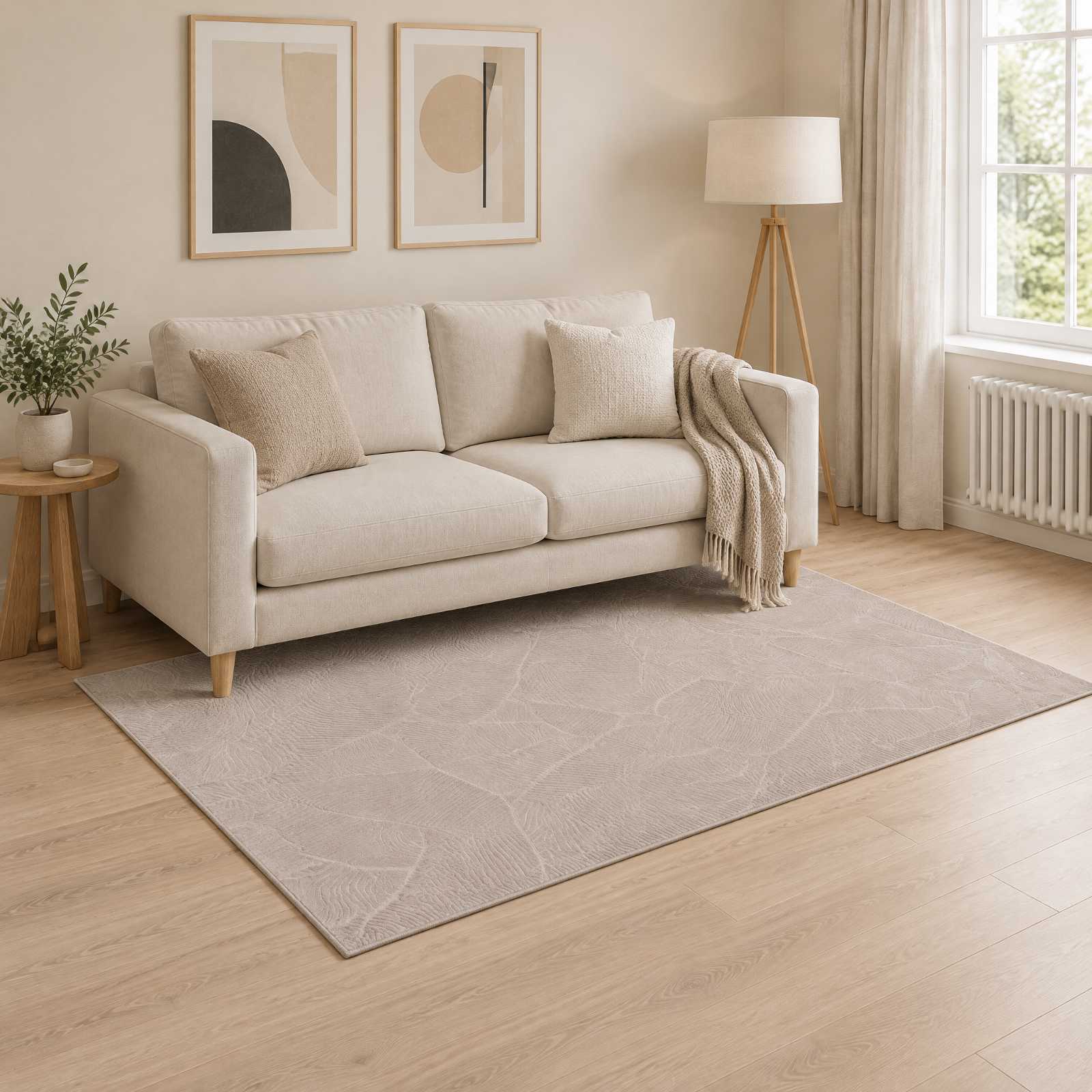 Kild IZA Beež 120 x 170 cm 100% Polüester Madal karv