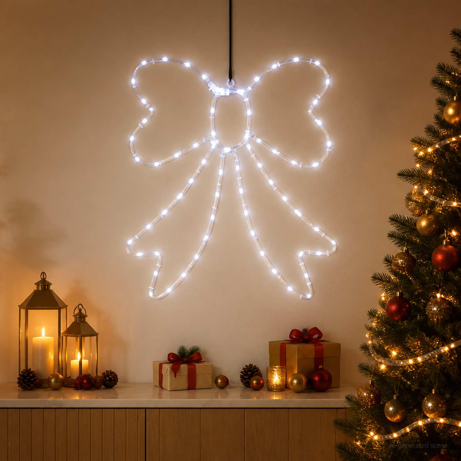 LED voolikuvalgusti lips LOVIISA 70 LED-i Külm valge 50 x 51 cm