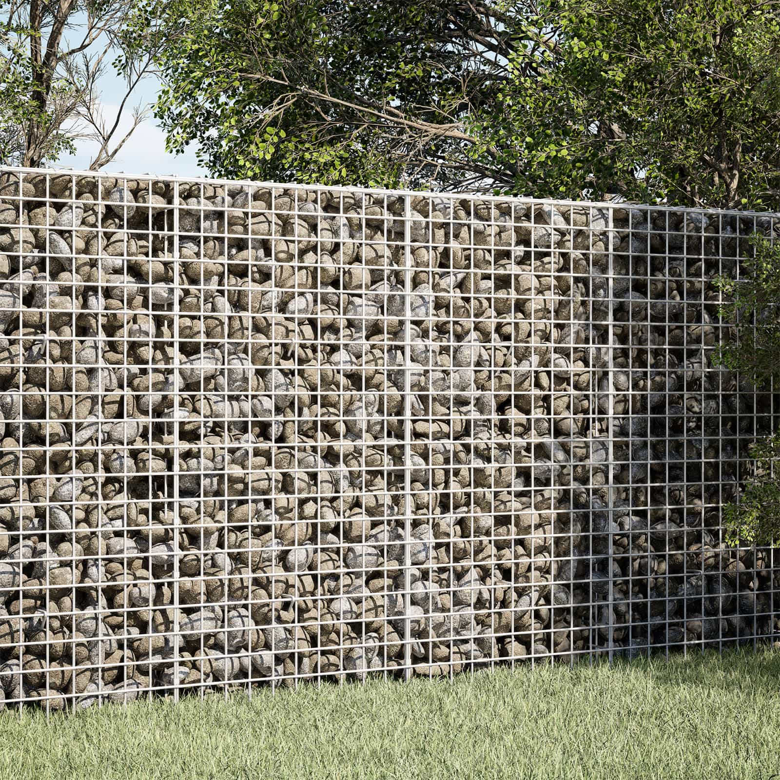 Gabion 3,5 mm Traadi ja 5x5 cm Võrguga 150x100x100 cm