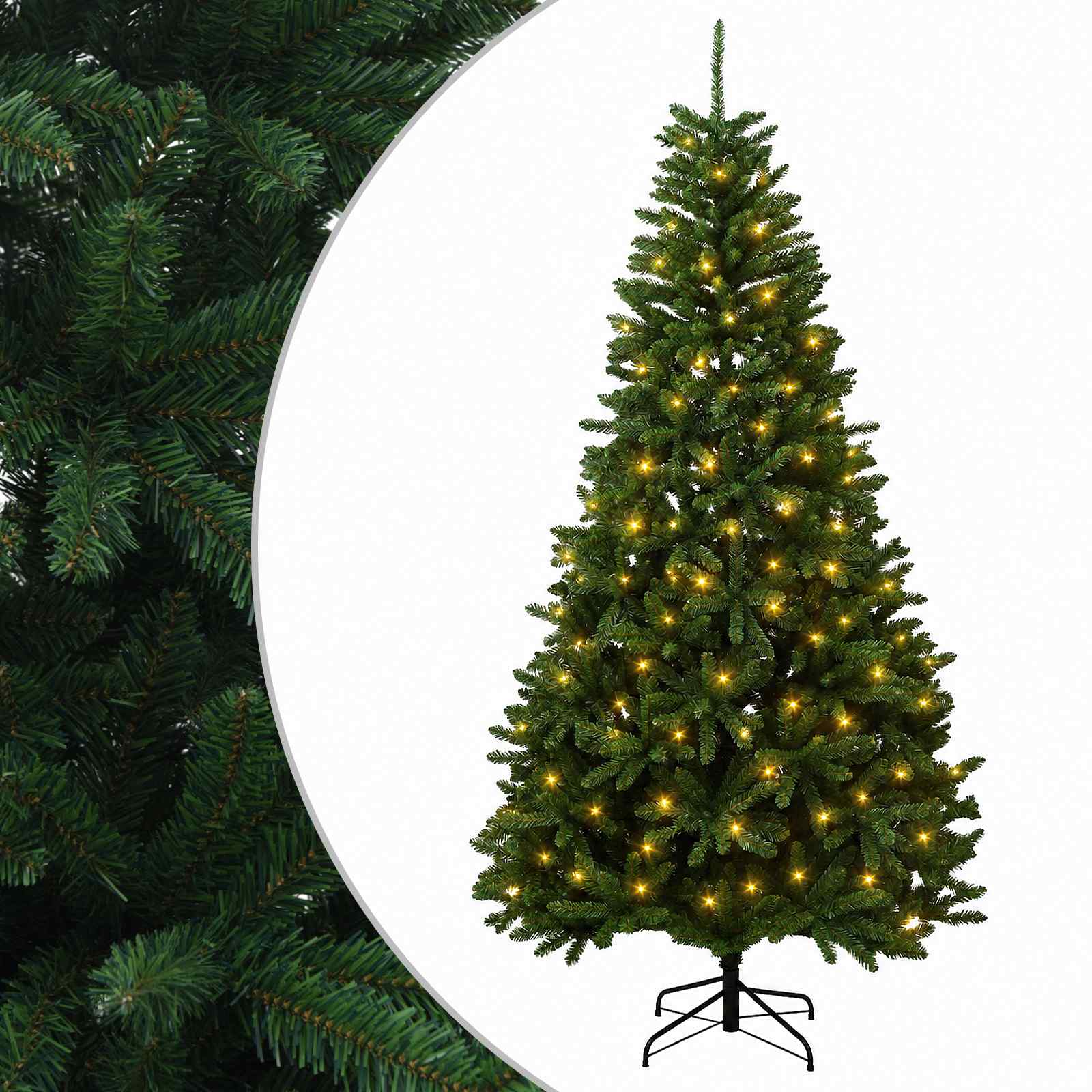 Hingedega kunstjõulupuu, keskroheline 300 cm 600 LED-i
