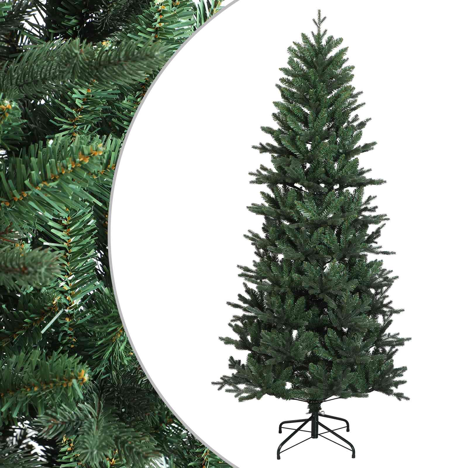 Kunstlik kokkupandav jõulupuu 150 cm PVC ja PE Roheline