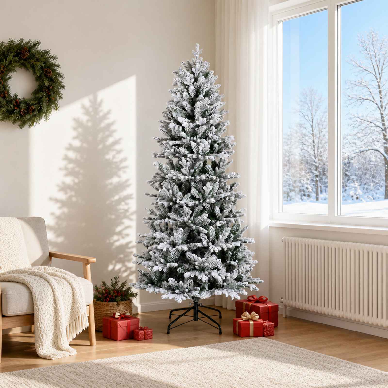 Kunstlik kokkupandav jõulupuu 180 cm PVC ja PE