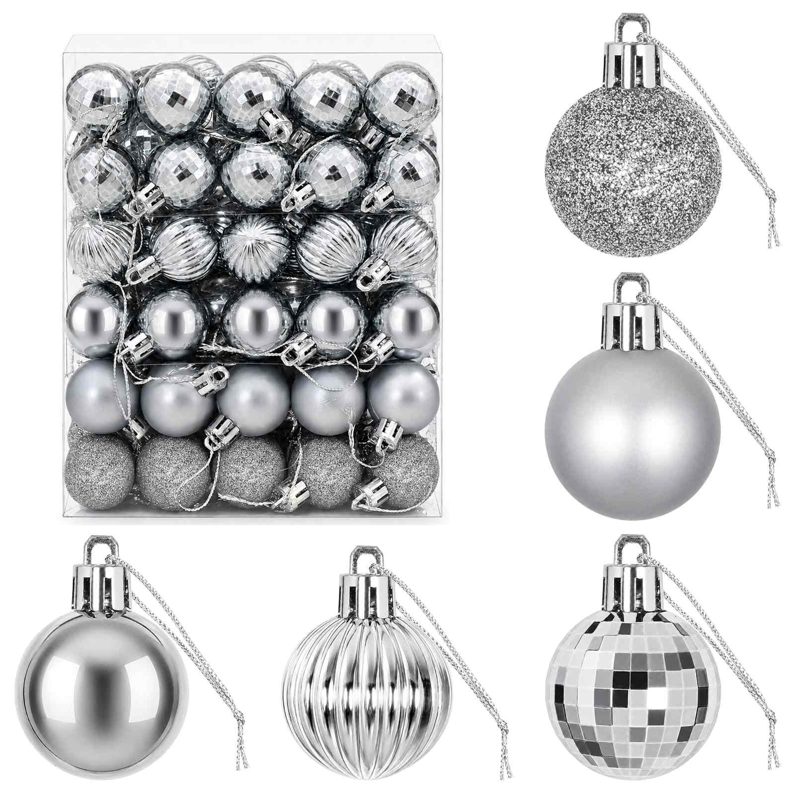 Jõulupalli komplekt 150 tk Hall 3 cm Polüstüreen