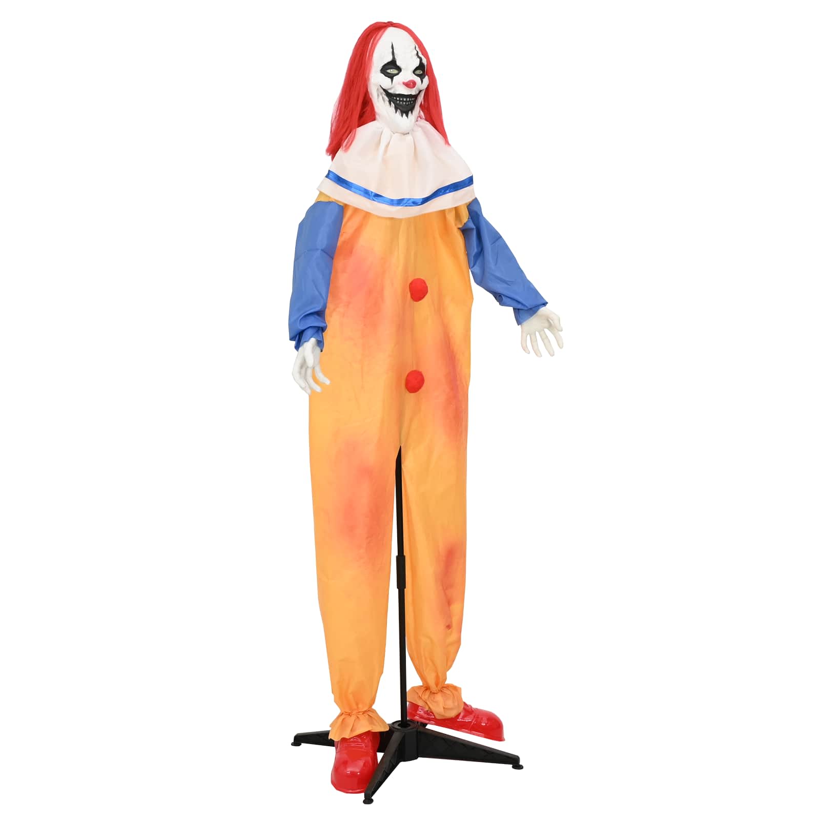 Hirmus halloweeni kloun SPOOKA Kollane ja Sinine 126,5 x 180 cm