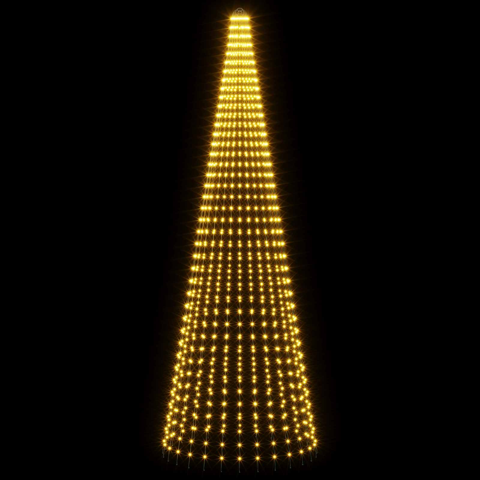 Jõulupuu valgustus maapiikidega 1148 LED-i Soe valge ja