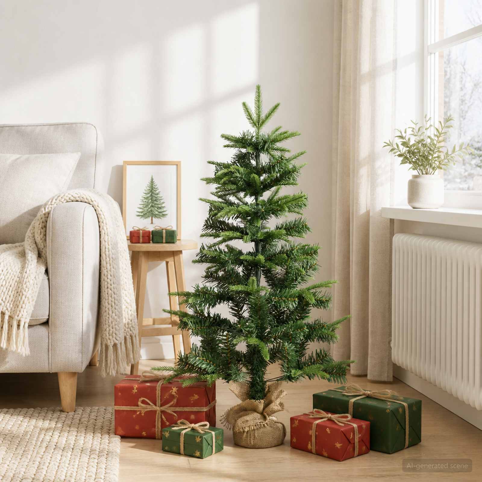 Mini jõulupuu 90 cm PVC ja PE Roheline