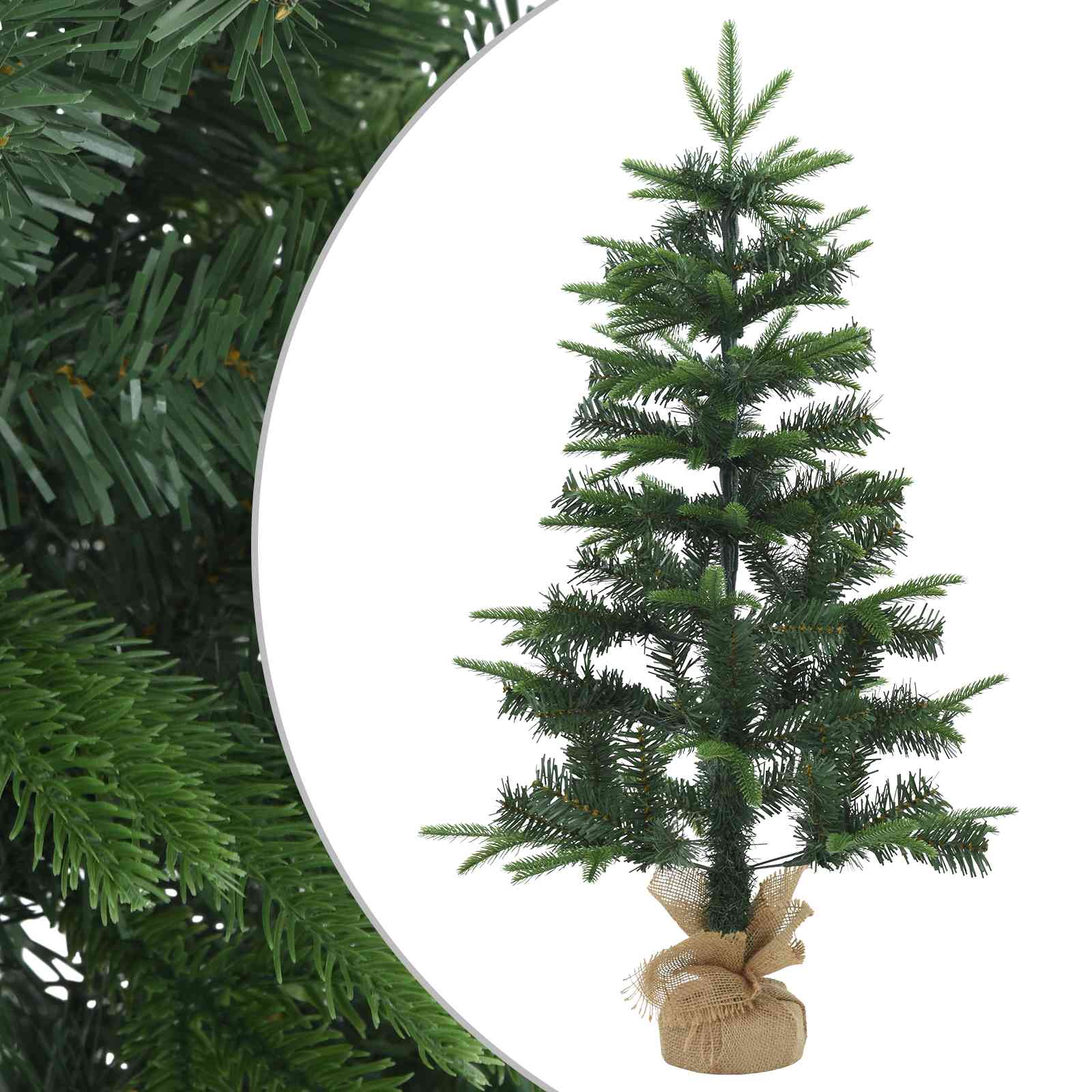 Mini jõulupuu 90 cm PVC ja PE Roheline