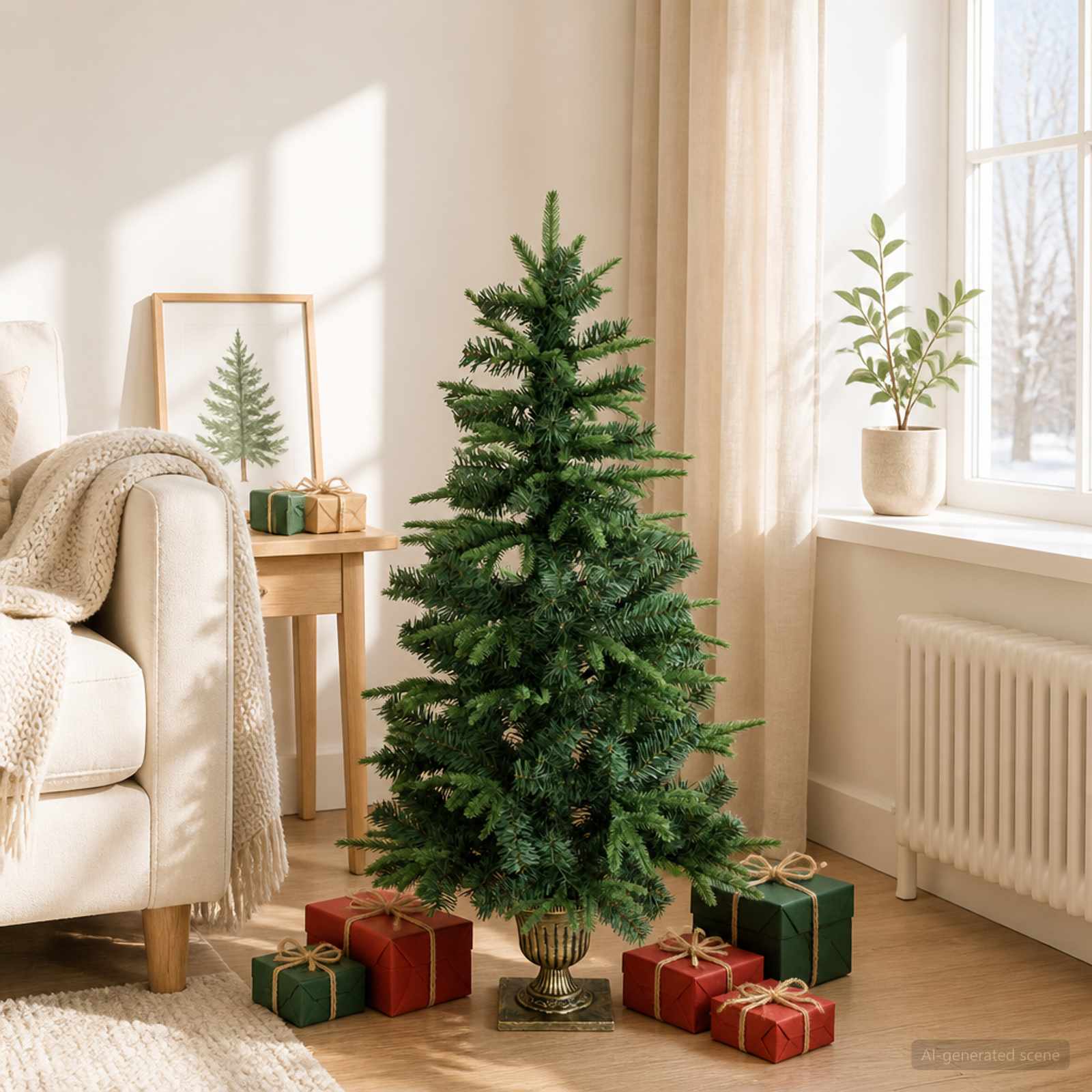 Mini jõulupuu 120 cm PVC ja PE Roheline