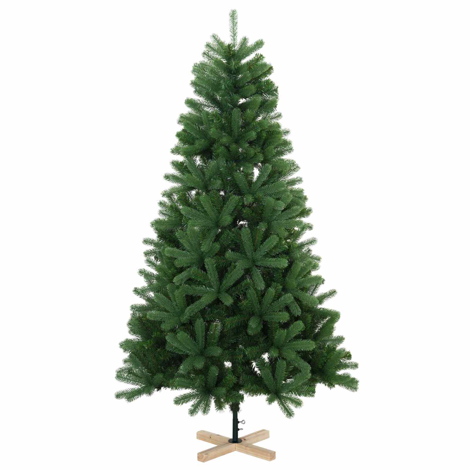 Tehisjõulupuu 240 cm PVC ja männipuit Roheline