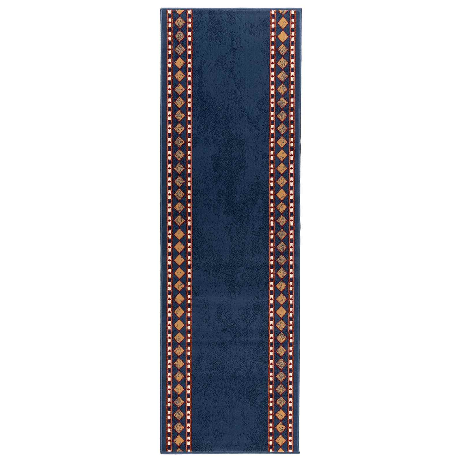 Jooksurug FLORNES Kootud Sinine Teemandid 80 x 200 cm PP 7 mm