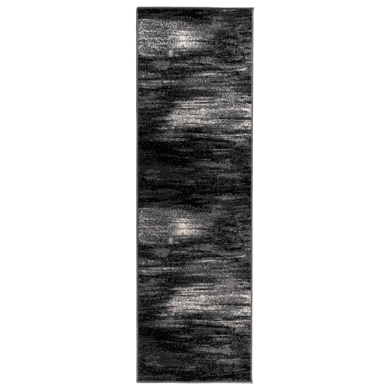 Jooksurug FLORNES Kootud Must Pintslitõmbed 80 x 200 cm PP 7 mm